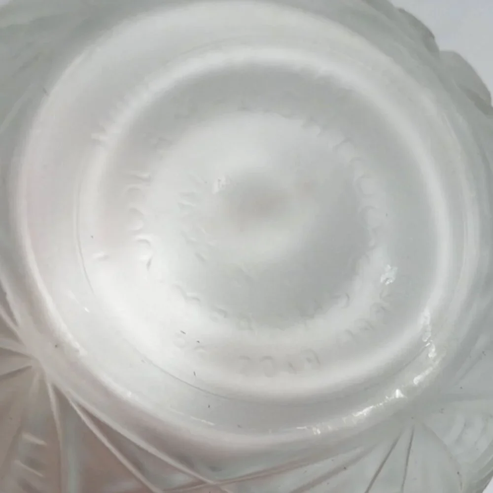 Frosted Glass Lamplight Farms Oil Lamp Embossed Floral Details Clear Chimney VTG
